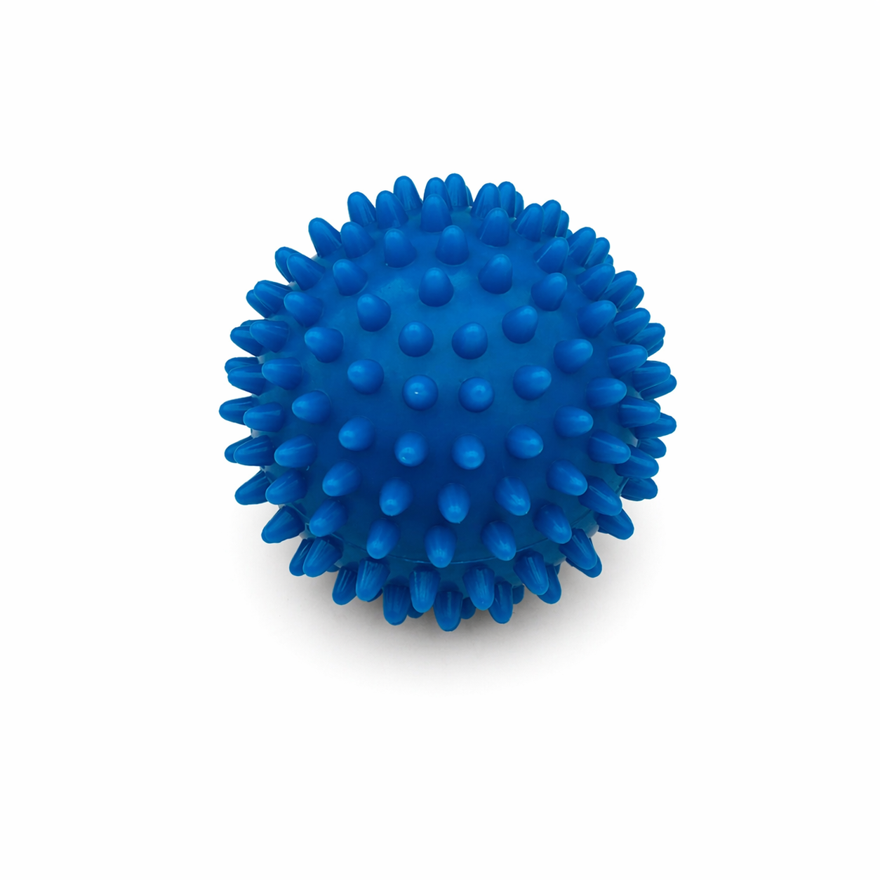 Blue spiky sensory ball with soft spikes for tactile stimulation and fidgeting