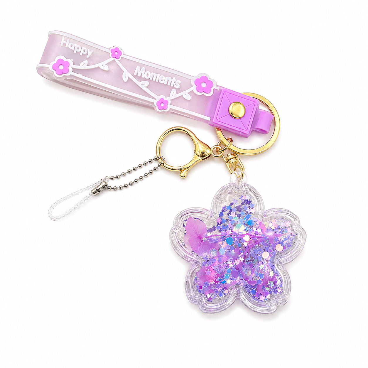 Plush teddy keychain with moving sensory charm, perfect for anxiety relief, focus and everyday use