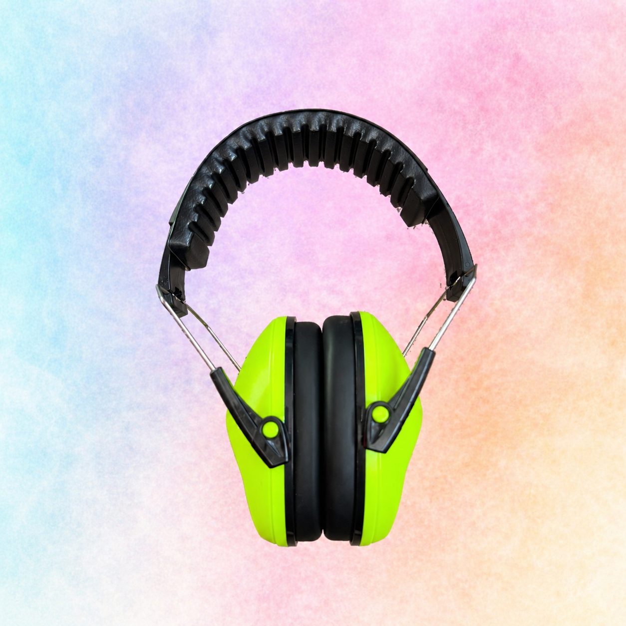 Green kids ear defenders for autism and ADHD, noise reducing headphones for sensory sensitivity and calming support