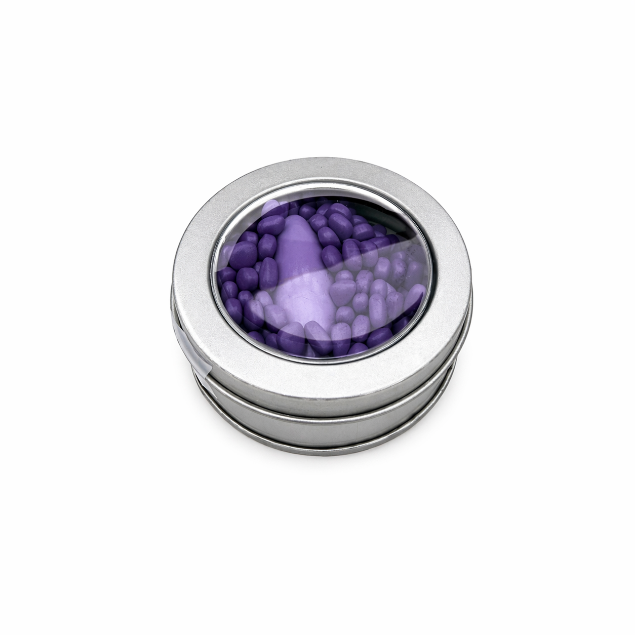 Purple magnetic slime in metal tin with viewing lid for sensory play and fidgeting