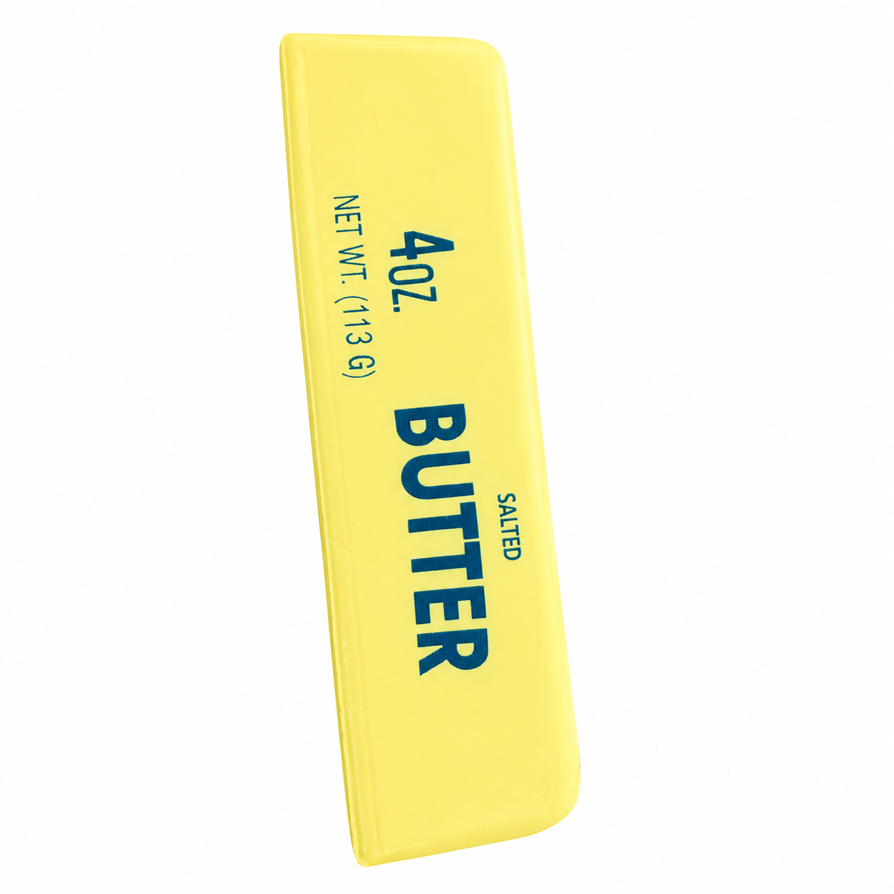 Realistic butter stick squishy sensory fidget toy for autism, ADHD, anxiety relief and calming sensory play.